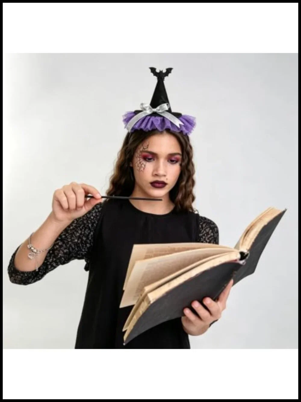 Mini Witch Hat Headband Set Halloween Costume Accessory Cosplay Party Favor